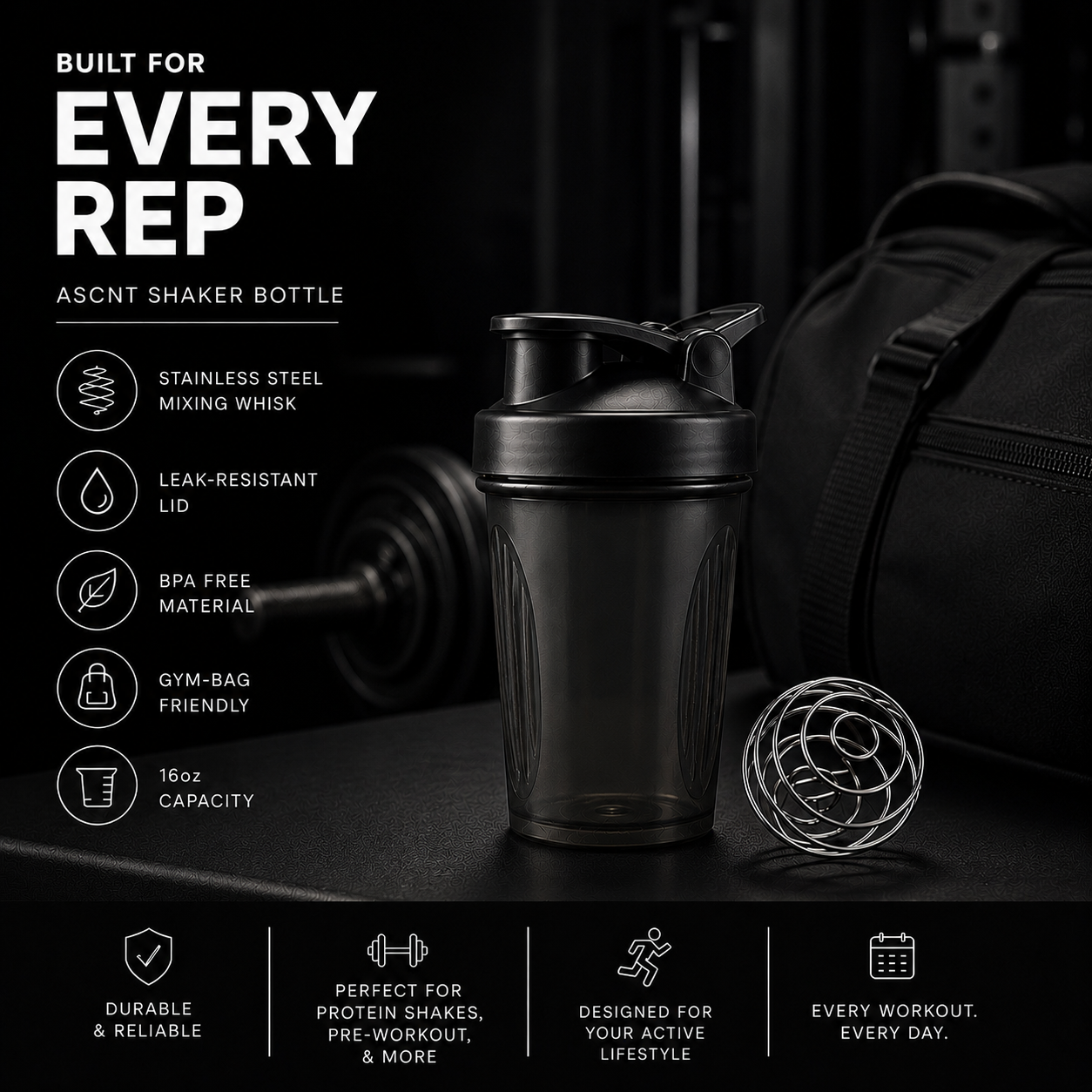 ASNT Shaker Bottle