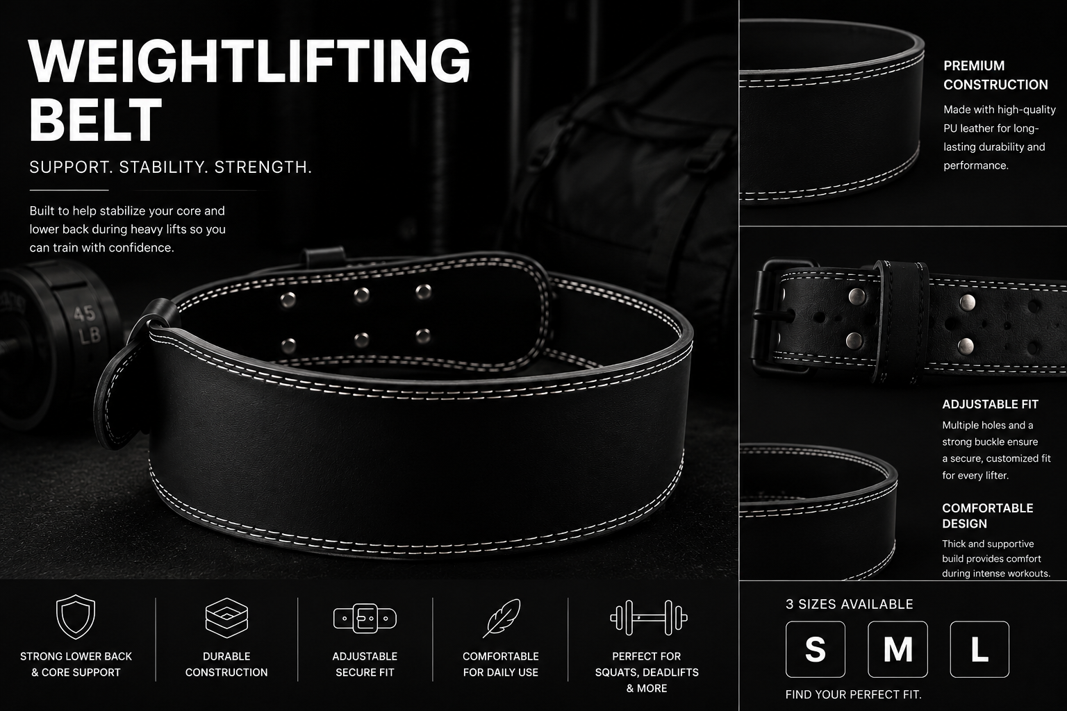ASCNT Weightlifting Belt